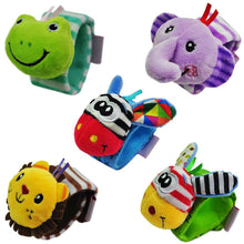 Load image into Gallery viewer, Cute Wristband Rattles For Baby Kids Rattle Toys Soft Educational Toys For Kids Baby Girls &amp; Boys Perfect Baby Gift
