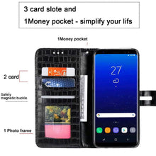 Load image into Gallery viewer, Luxury Pattern Flip Case For iPhone 13 12 Mini 11 Pro Leather Holder Card Stand Wallet Cover Protection Anti Radiation Wallet Phone Case For iPhone
