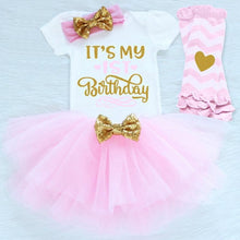 Load image into Gallery viewer, Princess Girls Tutu Dress Toddler Kids Clothes Baby Baptism 1st First Birthday Outfits Dress For Birthday Party
