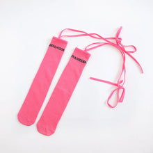Load image into Gallery viewer, Colorful Embroidered Knee High Socks for Girls
