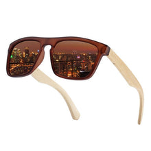 Load image into Gallery viewer, Polarized Bamboo Elegant Wood Sunglasses for Men and Women in Famous Retro Classic Style  Design With UV400 Protection
