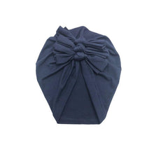 Load image into Gallery viewer, Luxury Modern Baby Headband Hat Bowknot Print Cotton Stretchy Turban Headband Infant Head Wrap Beanie Hat  For Babies and Kids
