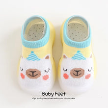 Load image into Gallery viewer, Baby Shoes First Shoes Toddler First Walkers Boy Soft Sole Rubber Outdoor Baby Shoes Cute Animal Baby Anti-slip Booties
