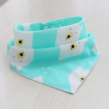 Load image into Gallery viewer, Baby Bibs Waterproof Triangle Cotton Cartoon Child Bibs Dribble Bibs Newborn Slabber Absorbent Cloth For Kids
