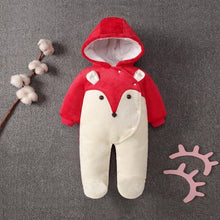 Load image into Gallery viewer, Elegant Baby Clothes Rompers Jumpsuits Newborn Cartoon Little Bee Rabbit Ears Zipper Clothes Cotton Jackets For Kids
