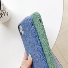 Load image into Gallery viewer, Fashion Lady Gift Case For Iphone Xs Max Xr X 11 Pro Max Se Furry Fluffy Warm Cover For Iphone 6 7 8 Plus Soft Phone Case Flexible Silicon Soft Fluffy Furry Shockproof Protective Phone Case For Iphone
