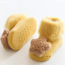 Load image into Gallery viewer, Cute Baby Thickening Furry Mid Floor Socks For Newborn Baby Boys And Girls Soft And Comfortable Footwear
