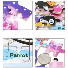 Load image into Gallery viewer, 38 Style Cartoon Wooden Puzzle Children Animal/ Vehicle Toy For  2-6 Year Baby Early Educational Toys for Kids

