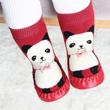 Load image into Gallery viewer, Indoor Sock Shoes Newborn Flexible Baby Soft Socks Winter Cotton Baby Girl Warm Sock With Rubber Soles
