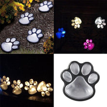 Load image into Gallery viewer, LED Solar Waterproof Cat Dog Animal Paw Shape Lights For Garden Yard Pathway Animal Lover
