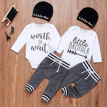Load image into Gallery viewer, Infant Baby Boy Clothes Sets Long Sleeve Romper Pant Hats Outfit Clothes Set for Baby Kids
