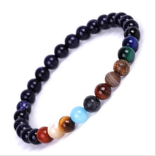 Load image into Gallery viewer, Galaxy Solar System Bracelet Universe Nine Planets Natural Stone Stars Earth Moon Bracelet For Women Man Fashion Jewelry
