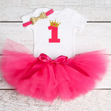 Load image into Gallery viewer, NEW Trend Black 1st Birthday Elegat Infant Baby Girls Princess Dress For Kids Party Dresses Children Clotes
