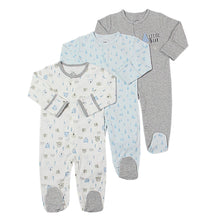 Load image into Gallery viewer, 3Pcs Baby unisex Rompers  Long Sleeve Sleep suit Cartoon Jumpsuit Baby Pajamas Stes For Kids Between 0-12Months
