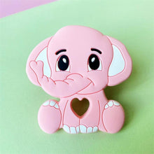 Load image into Gallery viewer, Cartoons Silicone Teether Mini Elephant  Animal Rodents Chewable Toys  Products For Parents Baby Boys And Girls

