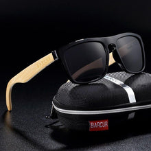 Load image into Gallery viewer, Polarized Bamboo Elegant Wood Sunglasses for Men and Women in Famous Retro Classic Style  Design With UV400 Protection
