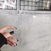 Load image into Gallery viewer, Women Glitter Phone Case For Iphone 8 7 Plus 6 6s Star Clear Soft Cover For Iphone 12 11 Pro X Xr Xs Max Starry Night Non Moving Sparkling Shining Glitter Soft Silicone Case
