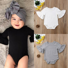 Load image into Gallery viewer, Luxury Modern Baby Girl Bodysuit Unique Cute Flared Sleeve Playsuit Jumpsuit In Elegant Deisgn
