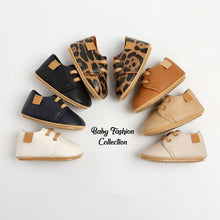 Load image into Gallery viewer, Unisex Baby Luxury Soft Leather Shoes Newborn Rubber Soft Sole First Walkers Toddler Shoes For Everyday Wear For Boys And Girls
