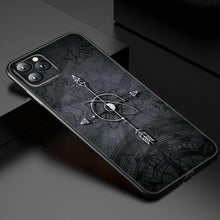 Load image into Gallery viewer, Anchor Boat Ship Wheel Phone Case For iPhone 13 12 Mini 11 Pro XS Max XR X 8 7 6S 6 Plus 5S 5 SE 2020 Black Cover Custom Anchor Hard Back Cover Case
