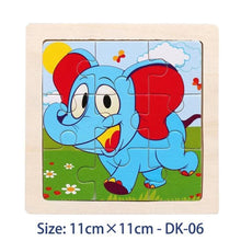 Load image into Gallery viewer, 38 Style Cartoon Wooden Puzzle Children Animal/ Vehicle Toy For  2-6 Year Baby Early Educational Toys for Kids
