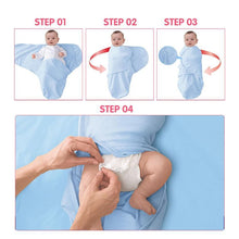 Load image into Gallery viewer, Baby Swaddle Blanket With Cap For Newborn Wrap Cotton Swaddling Bag Baby Envelope Sleep sack  Blanket .

