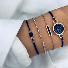 Load image into Gallery viewer, Boho Rose Map Bracelets &amp; Bangles for Women Bohemian Round  Charm Bracelet Set Fashion Multilayer Accessories Luxury Jewelry

