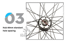 Load image into Gallery viewer, Cruiser Tour Bike Wheelset, Double Deck Rim, Front Wheel Disc, V Brake, Rear Back Wheels, Cassette and Screwed Hub, 36H, 700C
