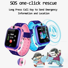 Load image into Gallery viewer, New Children's Smart Watch With SOS Smartwatch For Kids With Sim Card and Photo Camera Waterproof IP67 Protection Excelent Gift for Kids Support  IOS and Android Sistems
