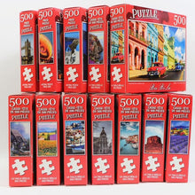 Load image into Gallery viewer, 500 Pieces Landscape Puzzle Difficult Adults Large Puzzle Game paper Interesting City Print Deisgn Educational Toys Gift For All Generations
