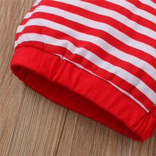 Load image into Gallery viewer, 3PCS  Romper Jumpsuits+Striped Pant Christmas Clothes Set Kids for Infant Boys/Girls In Christmas Printed Design
