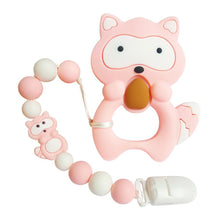 Load image into Gallery viewer, Baby Teething Lovely Koala Owl Horse Cookies Baby Teether Molar Toy Gift Raccoon Food Grade Silicone Beads For Kids and Baby
