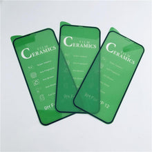 Load image into Gallery viewer, 3Pcs Ceramic Protective Glass For iPhone 14 13 12 11 Pro XR XS Max X 8 7 6 Plus Soft Glass Screen Protector For SE2022 PMMA Film 9H-Hardness, Anti-Scratch No Bubbles Screen Protector
