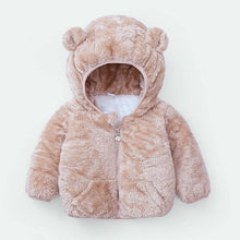 Load image into Gallery viewer, Shiny Toddler Baby Warm Hooded Coat Winter Outerwear Infant Clothes Cute Jacket Baby Clothes For Girls
