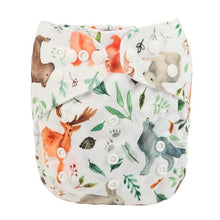Load image into Gallery viewer, Modrn Printed Baby Pocket Cloth Diaper Nappy Reusable Adjustable Washable Nappies For Baby Boys and Baby Girls In Elegant Style
