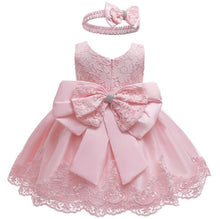 Load image into Gallery viewer, Luxury Modern Baby Girl Christmas Dress Newborn Baby Girls Bow Dresses For Baby 1st Year Birthday Party
