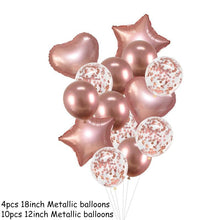Load image into Gallery viewer, 14Pcs Multi Confetti Balloons For Happy Birthday Party Balloons In Several Luxury Variant Helium Ballons For Celebrations for Boy Girls and  Babies party

