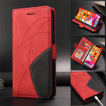Load image into Gallery viewer, Blue PU Leather Wallet Flip Phone Case Cover For iPhone 13 Pro Max Case Leather Flip Cover iPhone 13 Pro Phone Case For  iPhone 12 Mini 14 11 8 7 6 6s Plus 5 5s Case
