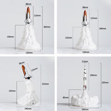 Load image into Gallery viewer, Rocket Kids Space Shuttle Lamp and Moon lamps In Night Light By 3D Print For Space Lovers Rocket Lamp
