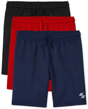 Load image into Gallery viewer, The Children's Place Boys' Athletic Basketball Shorts X-Large Black / Red / Navy 3 - # BOAA12110003
