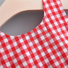 Load image into Gallery viewer, Print Plaid Bow Summer Princess Party Dress Infant Newborn Baby Dress+Hat 2pcs Kids Clothing Set
