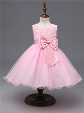 Load image into Gallery viewer, Handmade Luxury Princess Baby Girl 1 Year Birthday Dress Tutu First Christmas Party Cute Bow Dress Infant Modern Luxury Dress With Big Bow
