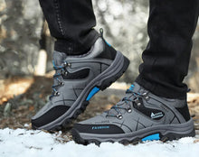 Load image into Gallery viewer, Brand Men Winter Snow Boots Waterproof Leather Sneakers Super  Warm Men's Boots Outdoor Male Hiking Boots Work Shoes Size 39-47
