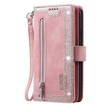 Load image into Gallery viewer, Business Blue New Cards Flip Leather Case For iPhone 14 13 12 11 Pro Max 10 X 6 6s 7 8 Plus XR XS Max Multifunctional Wallet Phone Case  Multi-Card Wallet Leather iphone Case
