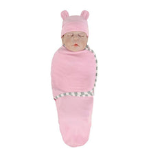 Load image into Gallery viewer, Muslin Swaddle Newborn Organic Cotton Blanket Extract Envelope Baby Sleeping Things Bedding for Boys Girls with a Hat Blanket Bag
