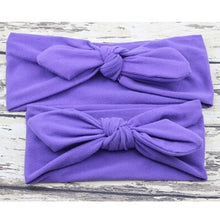 Load image into Gallery viewer, Modern Mother &amp; Daughter Rabbit Ears Bow Hair Bands Cloth Headband Bowknot Headwear Bow
