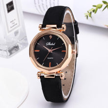 Load image into Gallery viewer, Women Watch Rhinestone Fashion Exquisite Women Leather Casual Watch Luxury Analog Quartz Crystal Wristwatch Bracelet Watch For Women and Girls
