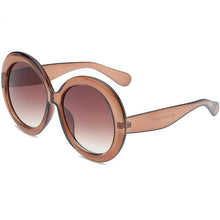 Load image into Gallery viewer, Luxury Round Oversized Big Frame Oval Vintage Elegant Woman Sunglasses  Oculos De Sol Gafas
