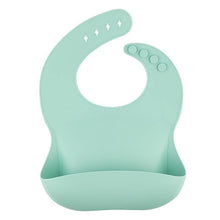 Load image into Gallery viewer, Solid Silicone Bibs Baby Feeding Saliva Towel Waterproof Soft Cloths Bandana Lightweight Infant Bibs
