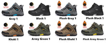 Load image into Gallery viewer, Brand Men Winter Snow Boots Waterproof Leather Sneakers Super  Warm Men's Boots Outdoor Male Hiking Boots Work Shoes Size 39-47
